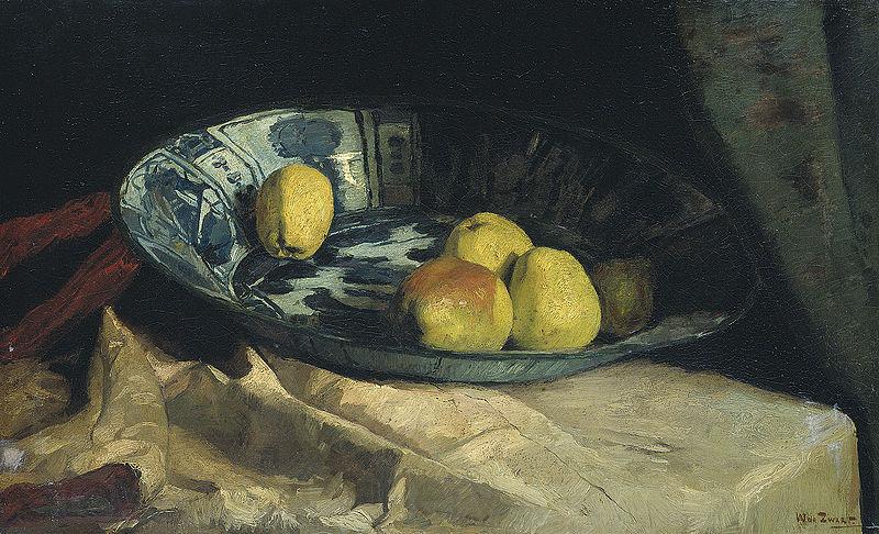 Willem de Zwart Stil Life with Apples Norge oil painting art